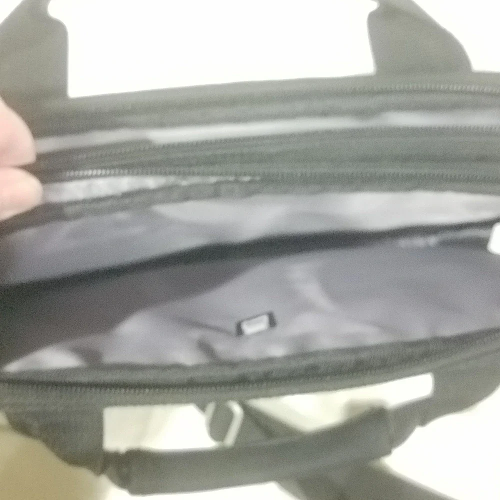 Black Travel soft Laptop‎ Messenger Bag TUARI Briefcase Shoulder Strap Padded